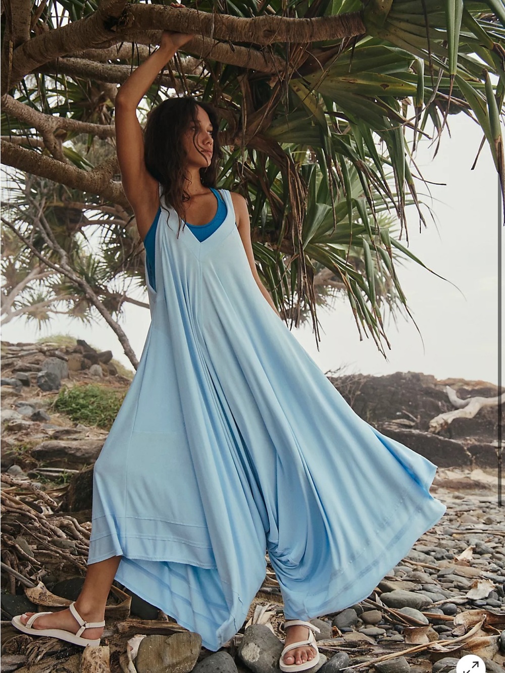 Free People Movement Seven Stars Onesie Oversized Jumpsuit Boho Beachy Large